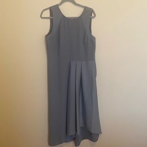 Banana Republic slate blue asymmetrical dress size 10